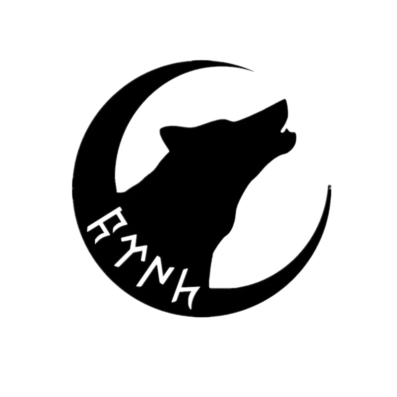 Автомобильная наклейка Волк и Луна Звезда Грейт Турк турецкий Авто Наклейка -