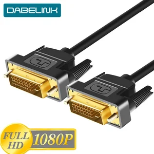 Кабель DVI 1080P, высокоскоростной видеокабель DVI-D штекер-штекер, 1 м, 2 м, 3 м
