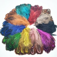 20 100pcs colorful small ringneck pheasant feathers for crafts wedding decoration diy plumes dream catcher accessories 3 7cm