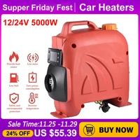car heater 5kw all in one diesel air heater one holes 1224v lcd display parking fuel heater for webasto trucks moter boat car