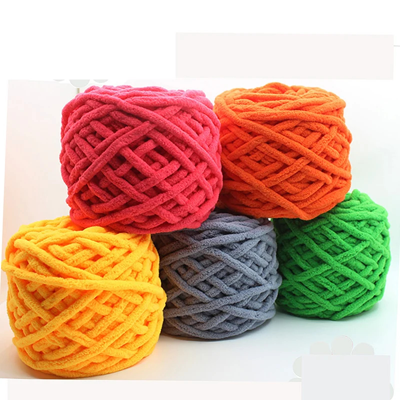 2 рулона шарф ручной вязки пряжа 6 мм DyeSoft молоко хлопок ручная вязка крючком