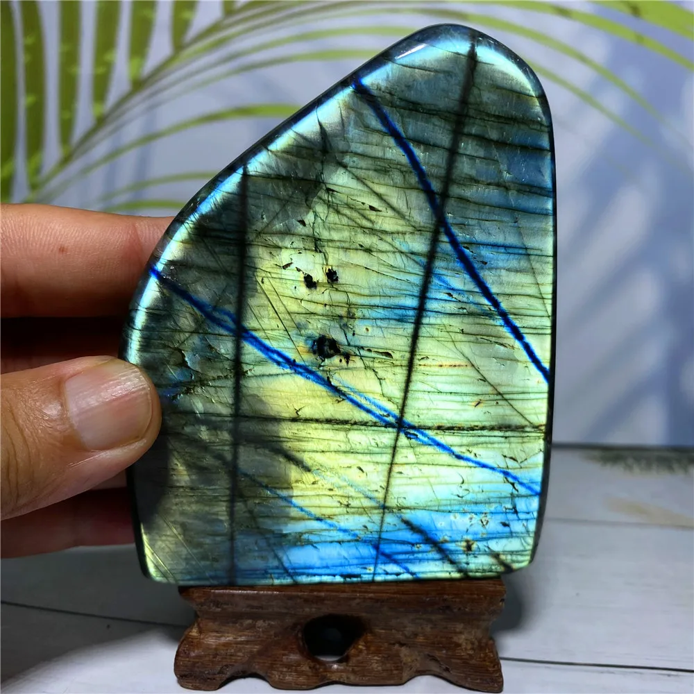 

Labradorite Natural Crystal Quartz Freebody Reiki Healing Meditation Home Furnishing Articles Room Decorations Moonstone Samples