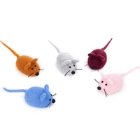 cat toy realistic cute kitten mouse fur mixed loaded mouse toys cat teaser kitten funny sound squeaky toys for cats