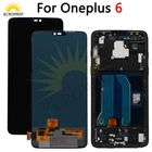100% протестированное качество OLED для oneplus 6 LCD дисплей кодирующий преобразователь сенсорного экрана в сборе, запасные части для oneplus 6 A6000 LCD