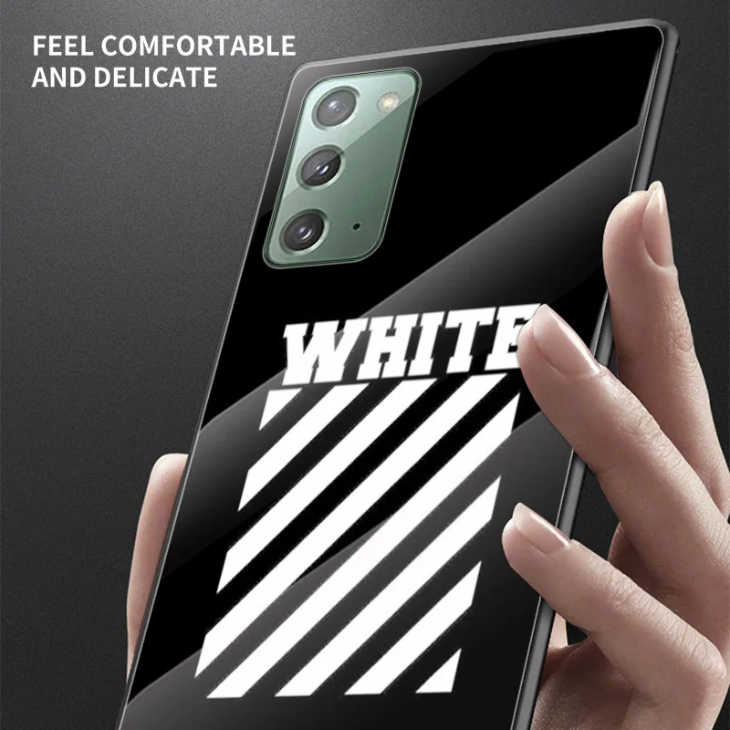 Модный чехол для Samsung A70 A50 A40 A30 Note 20 10 9 8 Ultra Lite Plus из закаленного стекла | Мобильные