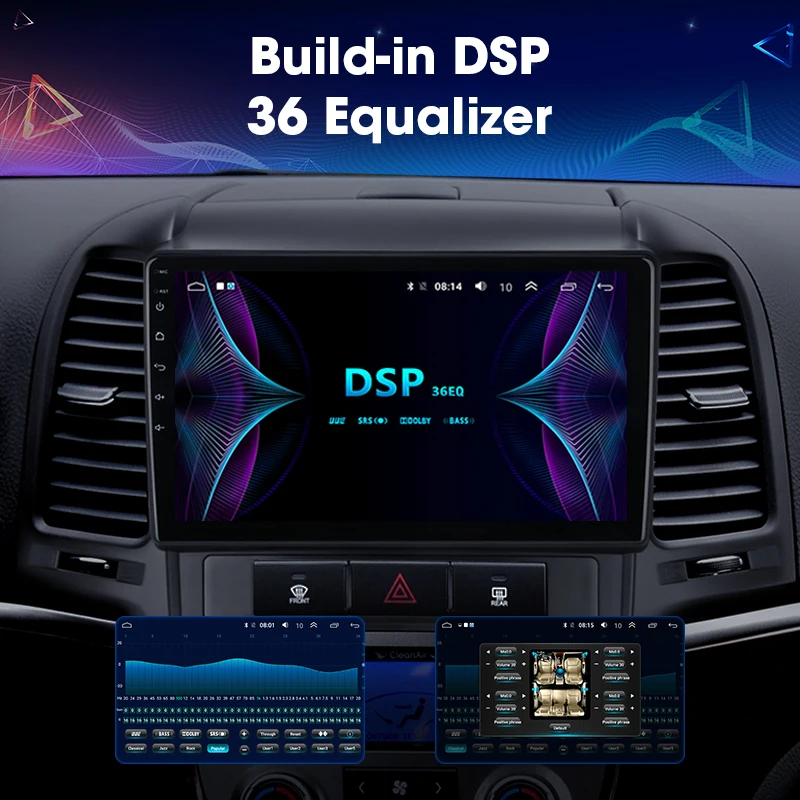 JMCQ 9 &quotдля Hyundai Santa Fe 2006 2012 автомобильное радио 2 Din Android плеер GPS головное