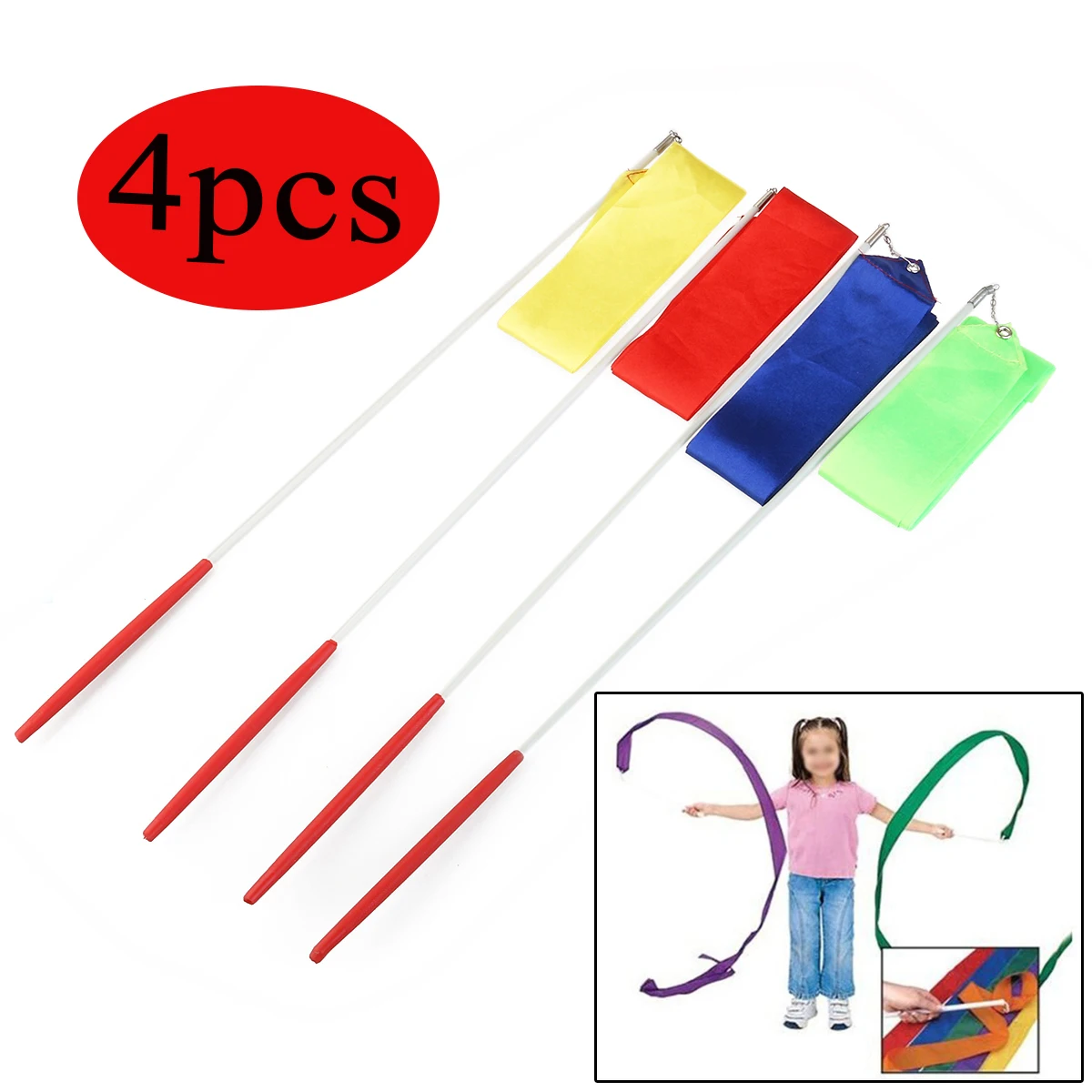 Раньше ленты с пластиковыми ручками случайного цвета|Гимнастика| |