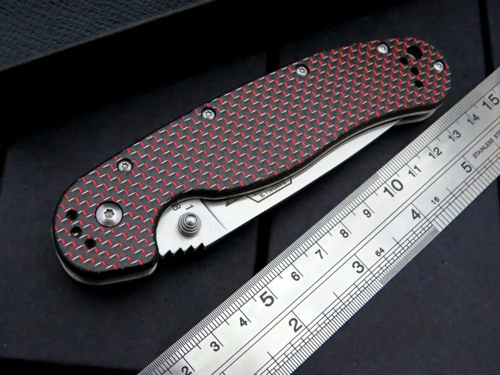 EF-R1 OEM складной тактический нож AUS-8 стальные ножи острые + углеродное волокно