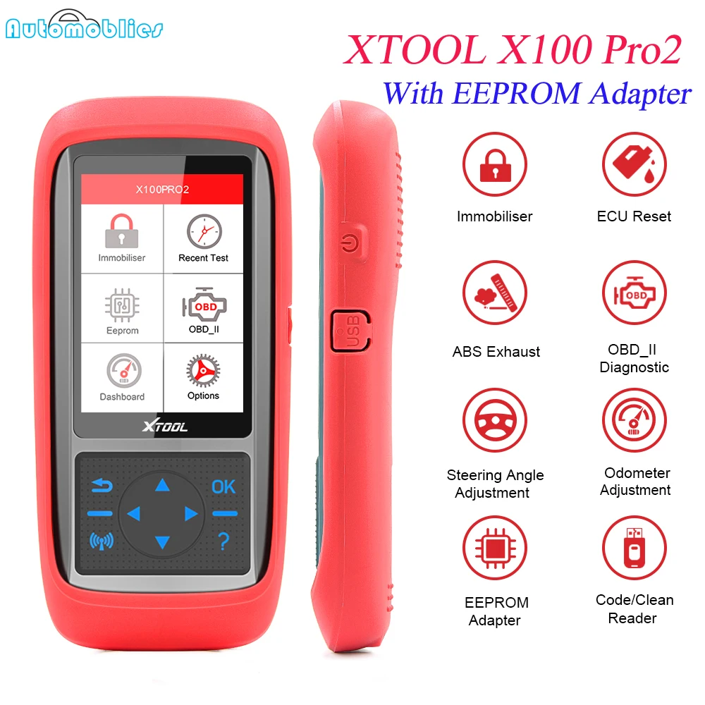 Новый автоматический программатор ключей XTOOL X100 Pro2 OBD2 настройка одометра с