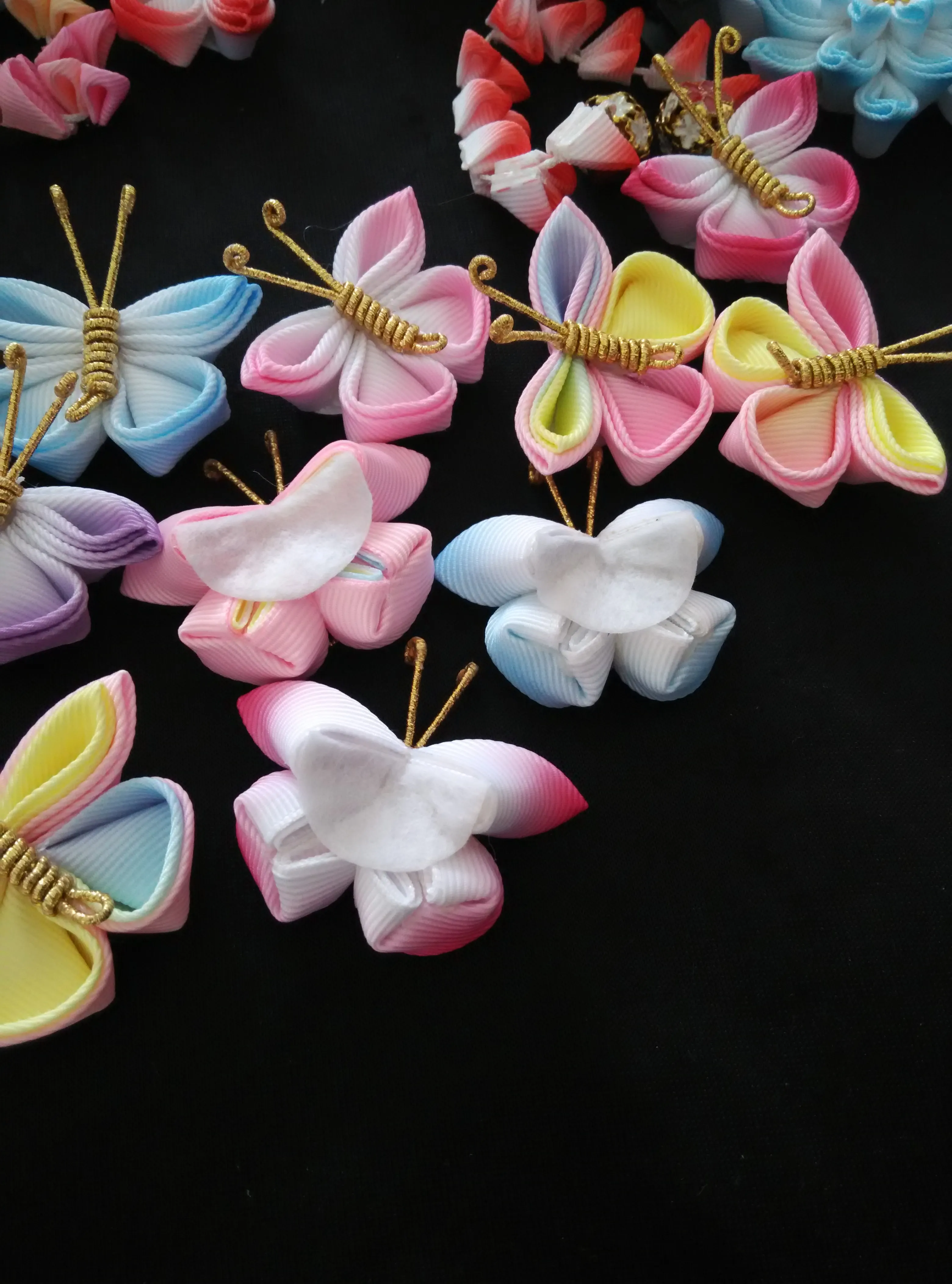 50 шт. Детские аксессуары для волос с бабочками | Украшения и