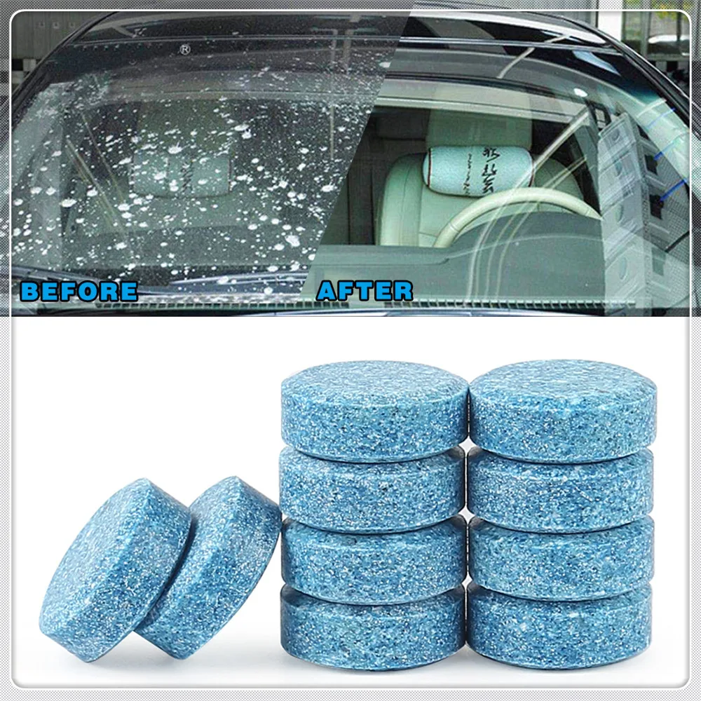 

10pcs Car Solid Cleaner Effervescent Tablets Spray for Fiat Tipo Qubo Panda Mobi 500X Argo 500L 124 Croma Linea Ulysse