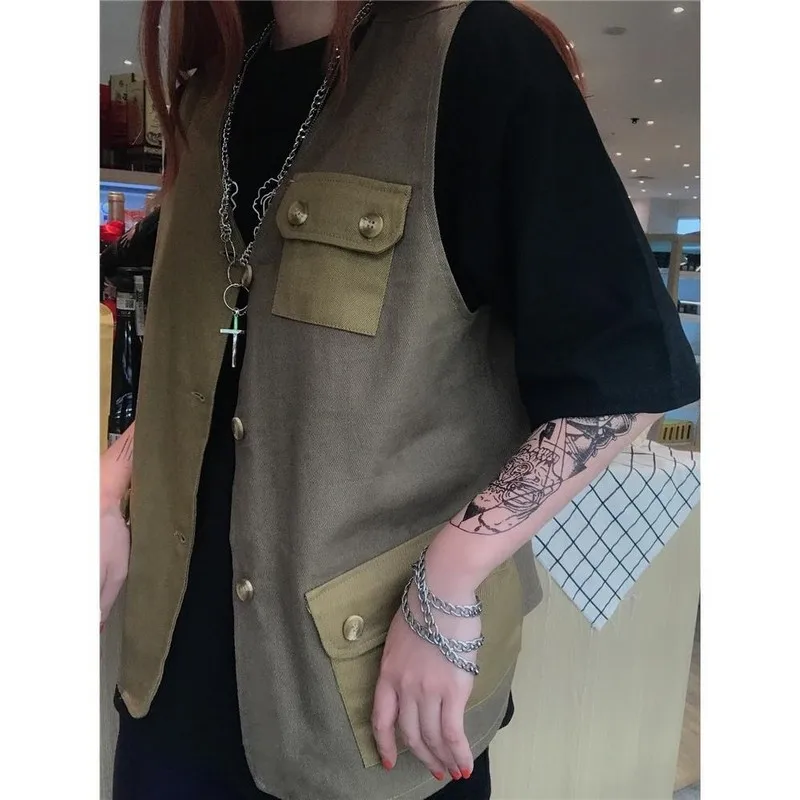 

NiceMix korean vest clothes men jacket men's clothing windbreaker plus size japanese streetwear vintage 2020 summer kpop jackets