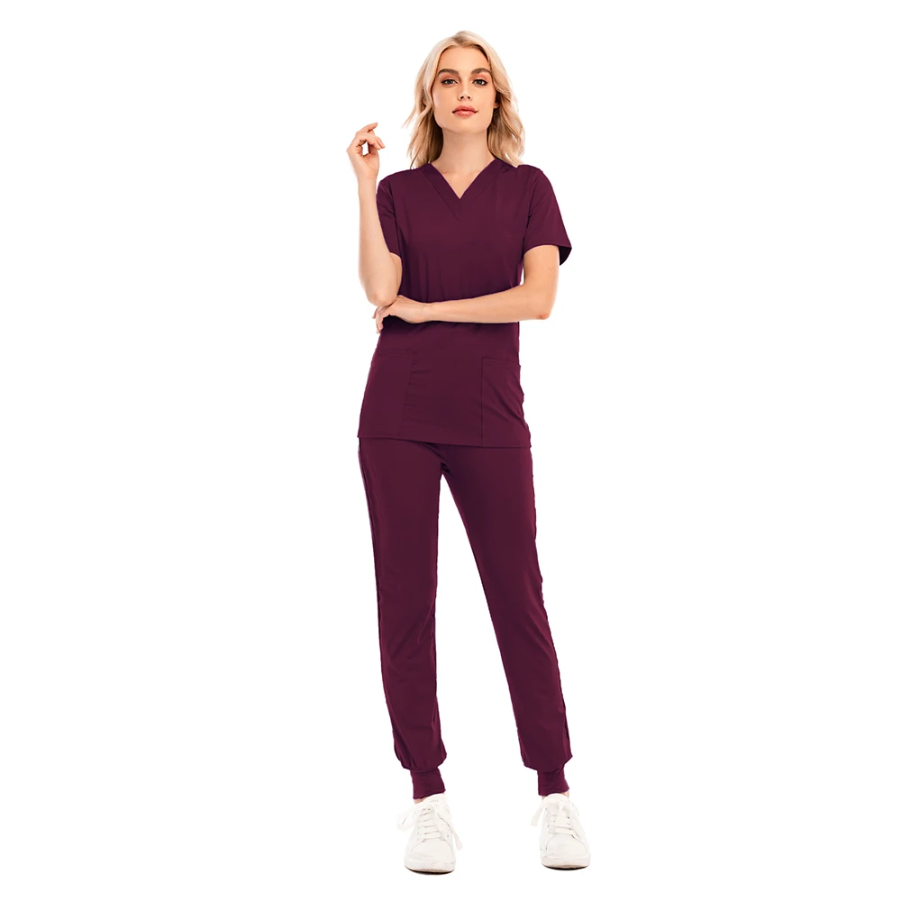 Summer Men's Medical Clothes Doctor Uniform Hospital Work Clothing Short Sleeve Beautician Nursing Jogging Suit New |