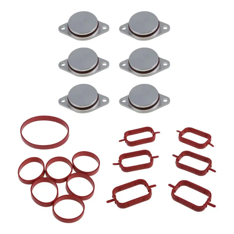 

6X 33MM for BMW diesel swirl blanks flaps repair delete kit with intake gaskets Dropshipping