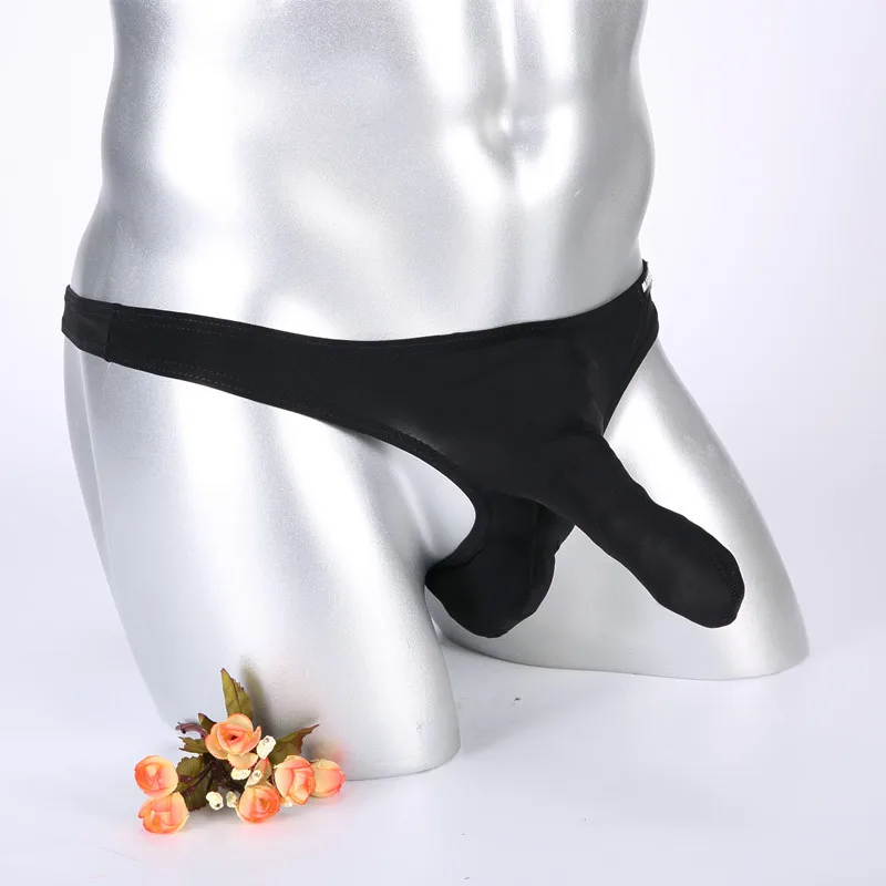 Мужское нижнее белье Elephant pantes Ice Silk мужские стринги G String Насадка-презерватив сексуальное нижнее белье трусы бикини стринги трусики-стринги