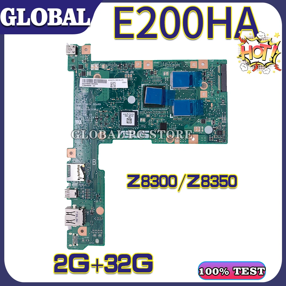 

KEFU E200 Z8300/Z8350-CPU 2G/RAM 32G/SSD Notebook Mainboard For ASUS E200H E200HA Laptop Motherboard Main Board Test 100% OK