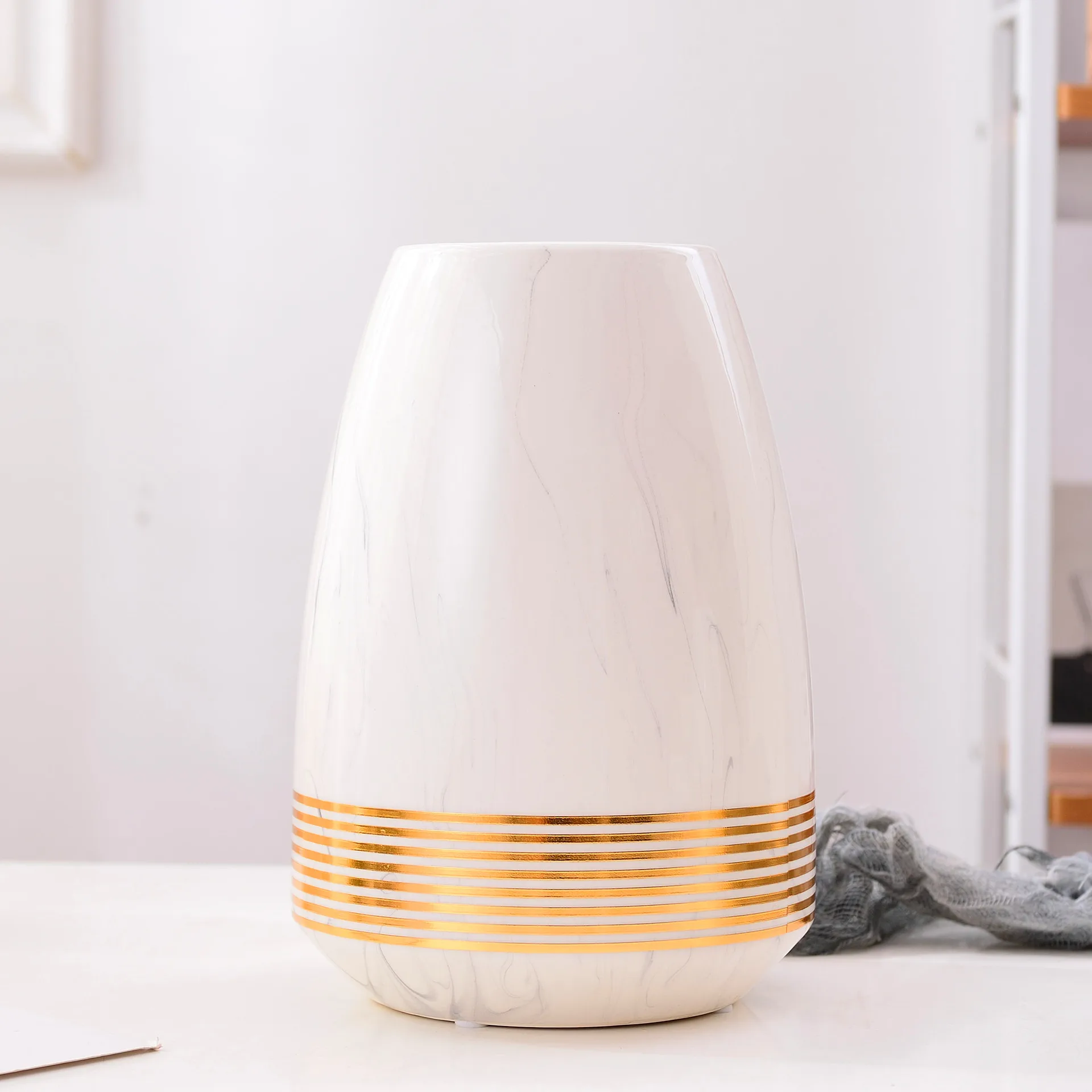 Настольные мраморные украшения для обеденного стола ваза с цветами свадебное