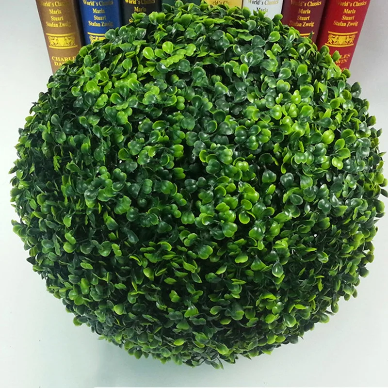 

Simulate Plastic Green Leave Ball Artificial Grass Ball Home Garden Wedding Party Home Decoration