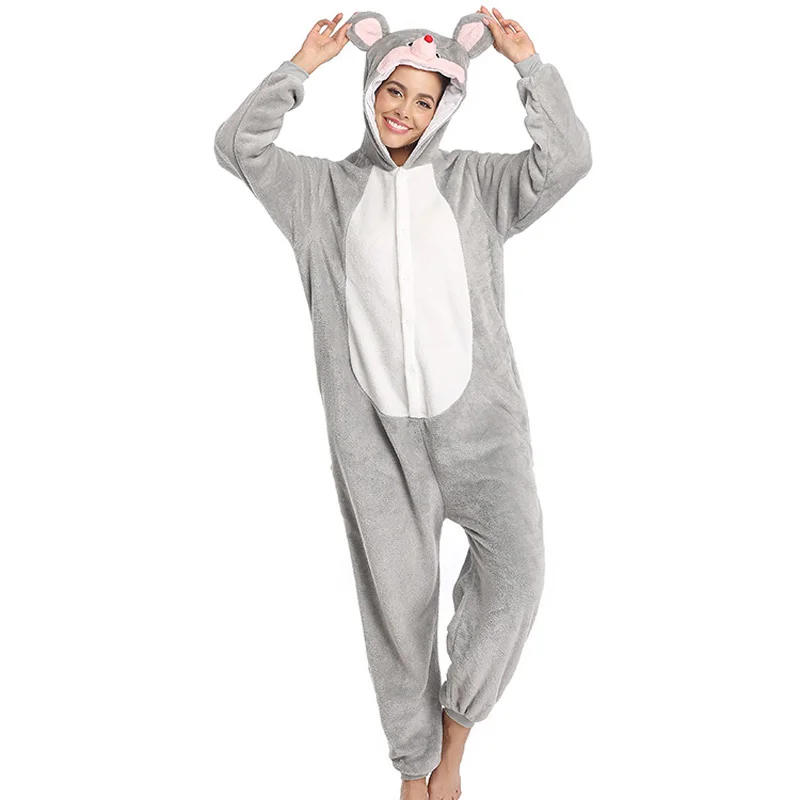 2020 Мышь пижама комбинезон Детские Kigurumi пижамы для мальчиков и девочек Животные