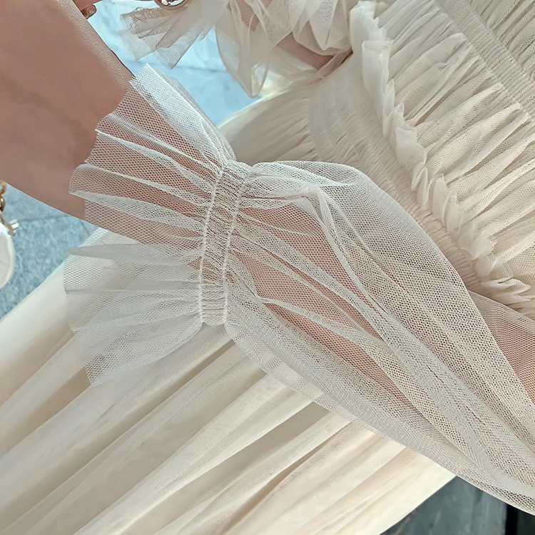 KAUNISSINA Cocktail Dress Palace Gown Square Neck Puff sleeve Party Prom Dress Sweet Cocktail Vestidos