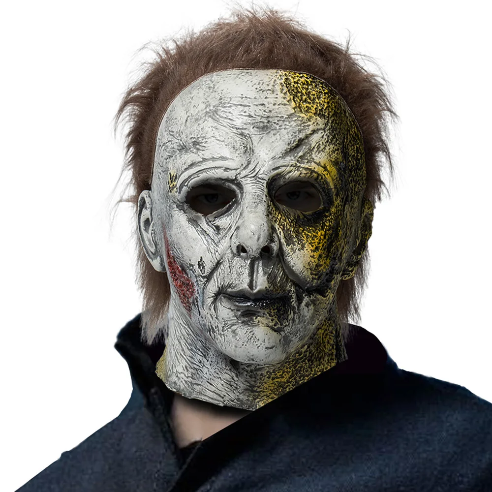 

Horror Halloween Kills Mask Cosplay Scary Killer Full Face Latex Helmet Halloween Party Masquerade Carnival Costume Props