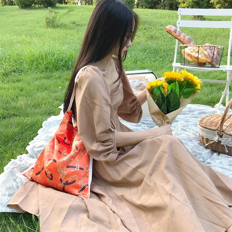 Youda новый оригинальный Шелковый материал дамская сумка через плечо большая