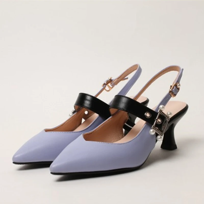 Модные женские босоножки с ремешком на пятке Летние Летняя обувь Элегантные