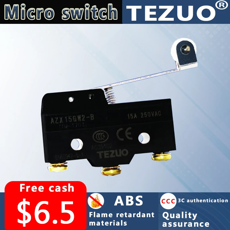 TEZUO предельный выключатель роликовый микропереключатель кнопка сенсорный пресс