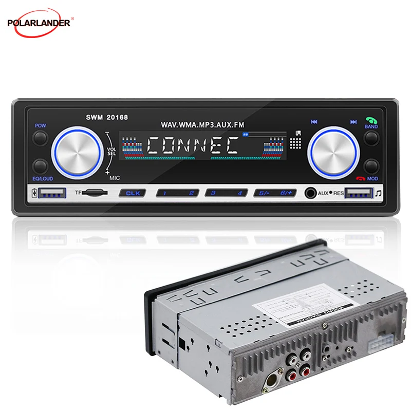 Автомобильное радио 1 Din MP3 громкая связь мобильный телефон зарядка 2 USB MP3-плеера