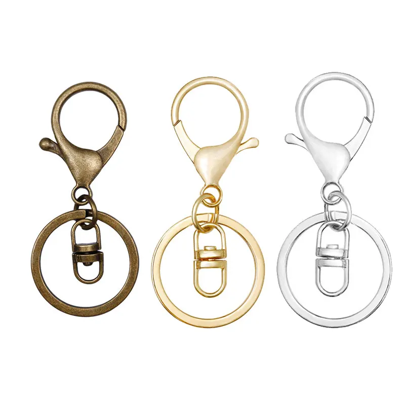 

10PCS Metal Swivel Trigger Lobster Clasp Snap Hook Key Buckle Lanyard for DIY Craft Backpack Bag Parts Accessories