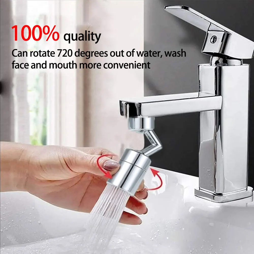 

720 универсальная эргономичная распылительная головка для смесителя, детский передвижной кухонный кран с экономией воды, распылитель с наса...