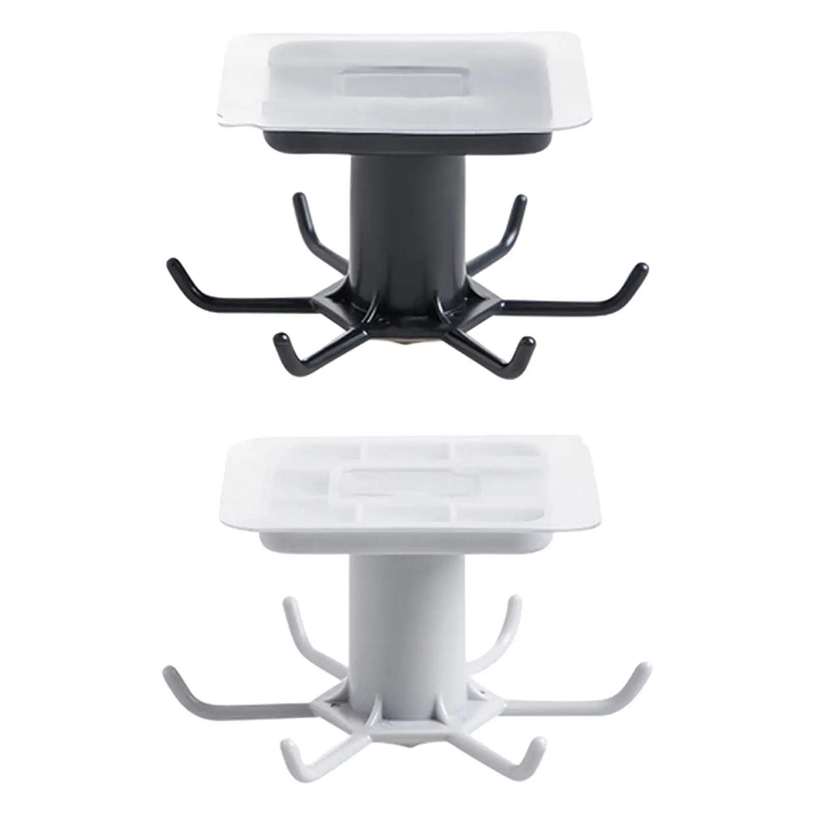

Under Cabinet Rotating Hook Nail-Free Shovel Wall Mounted Organizer for Shower Room Bathroom