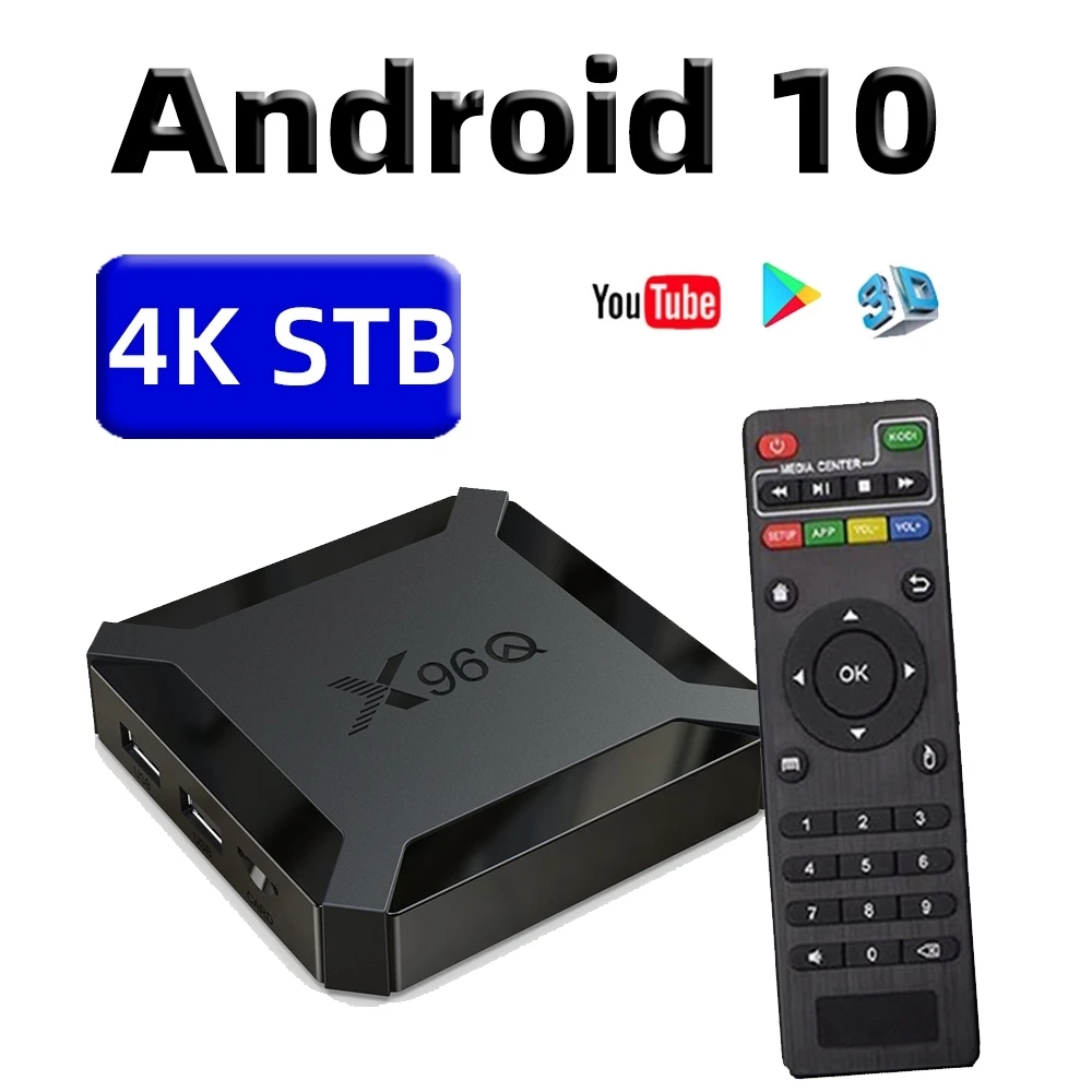 ТВ-приставка X96Q Rockchip H313 Android 10 0 4K Hd Youtube медиаплеер 2 ГБ 16 Wi-Fi 1080P Netflix Google Voice |