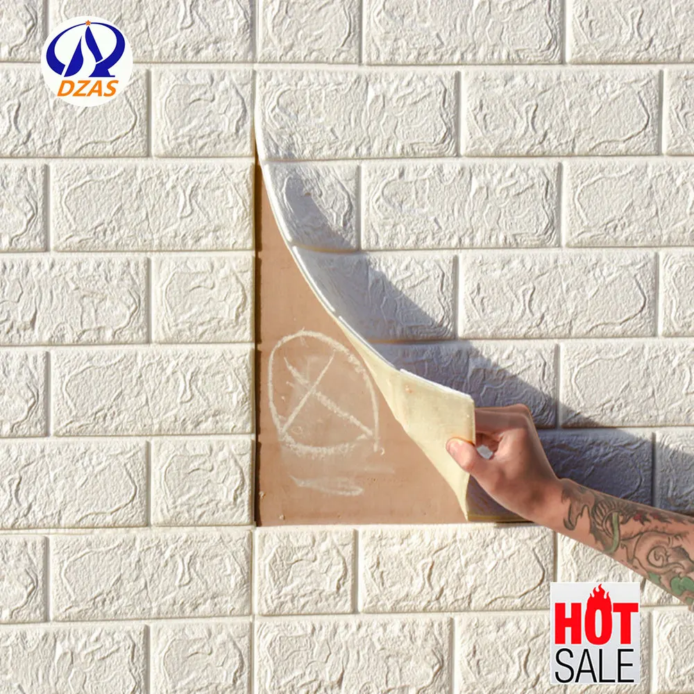 

3D stereo wall sticker TV background wallpaper living room waterproof Wallpaper