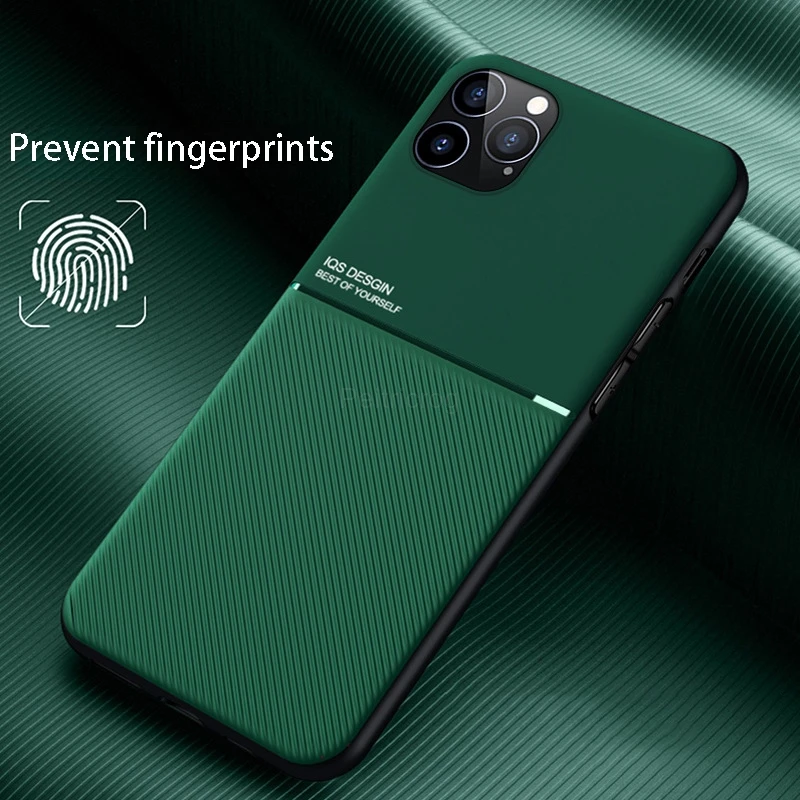 Роскошный тонкий Матовый кожаный чехол для iPhone 12 11 Pro Max XS XR X 8 7 6s 6 Plus SE 2020 Mini