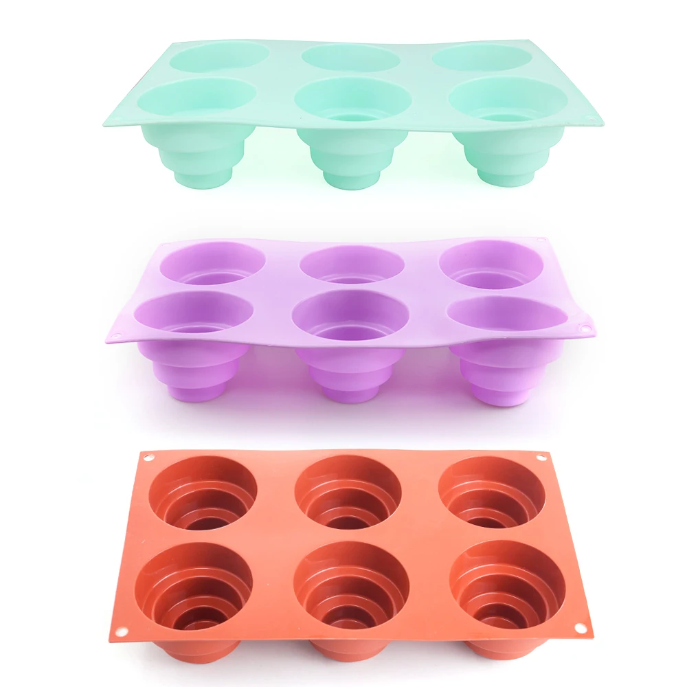

3D Silicone Mold Cake Mold Spiral Cake Dessert Mousse Mold Baking Accessories Kitchen Candy Chiffon Dessert Cakes Tool