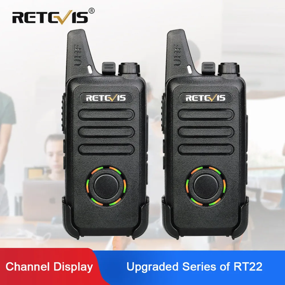 Рация RETEVIS RT22S 2 шт. портативная двухсторонняя радиостанция Retevis VOX зарядка через USB