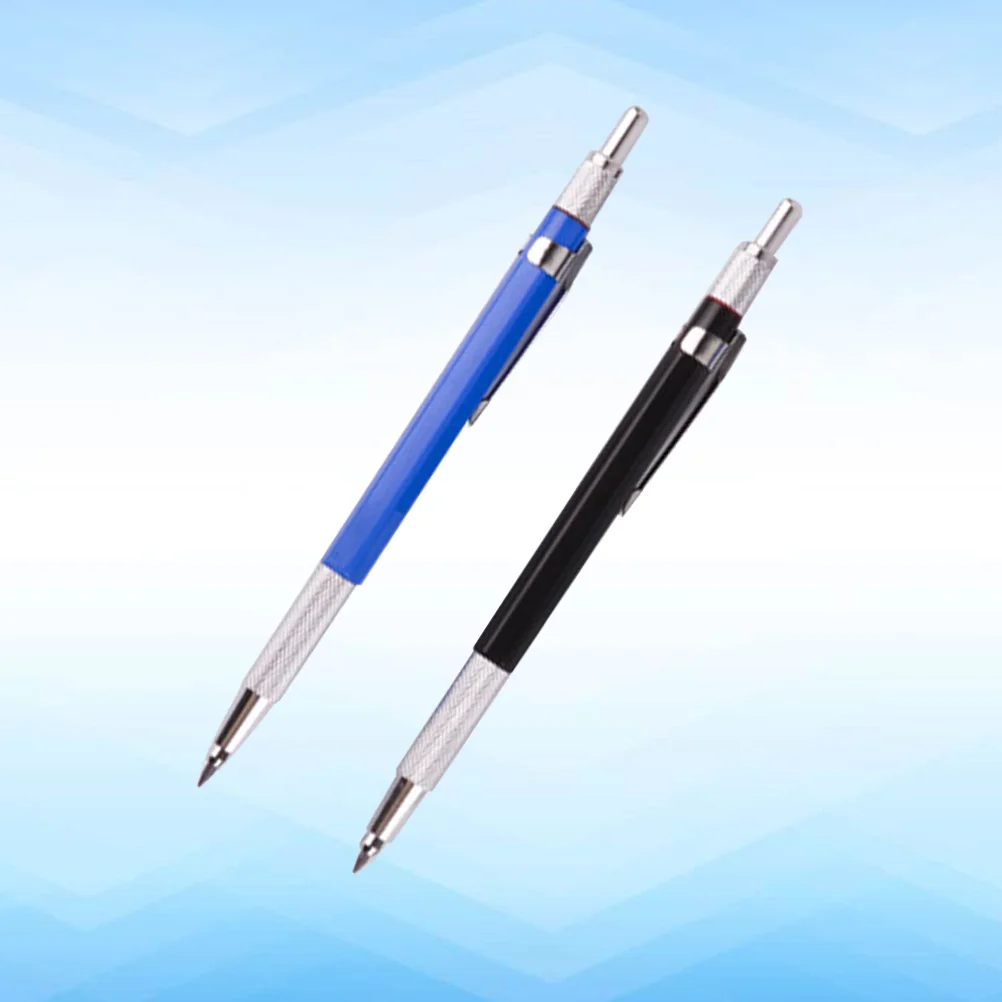 

2pcs 2.0mm Metal Mechanical Pencil Rod Student Exam Activity Pencils Starter Set Automatic Pencils Refill Leads for Writing