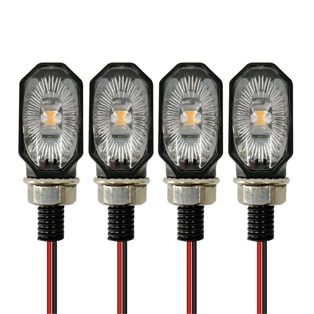 

4pcs Motorcycle Turn Lights Signal Indicators LED Signal Blinkers Motorbike Scooters Universal Mini Lamps Motorcycle Parts