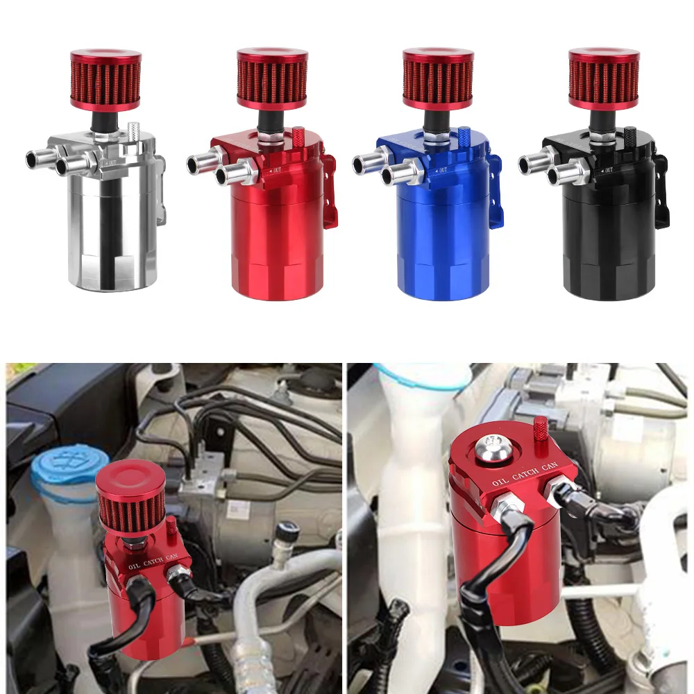 

Автомобильный масляный фильтр Catch Can, топливный резервуар с перегородкой, зеркальный грузовик, трейлер, внедорожник 4x4, универсальные автомо...
