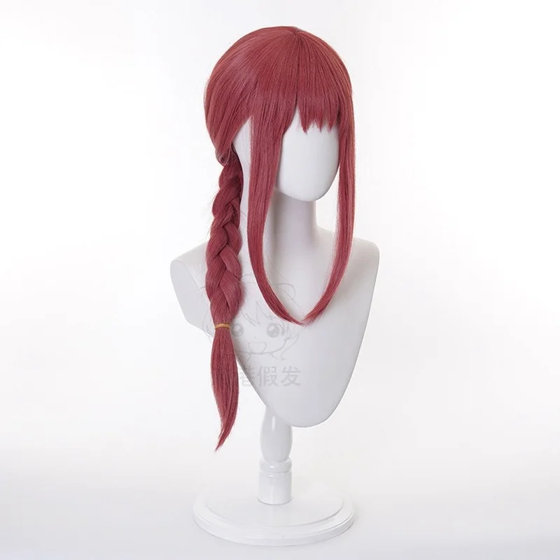 

Парик для косплея макима из длинных розово-красных волос, популярный Аниме парик для ролевых игр, синтетический, для Хэллоуина