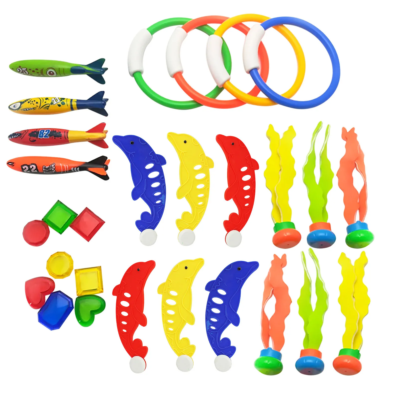 

Fun Parent-child Diving Toys Diving Training Props Games Playing Toy Set Family Travel Underwater Swimming Outdoor Supplie #GH