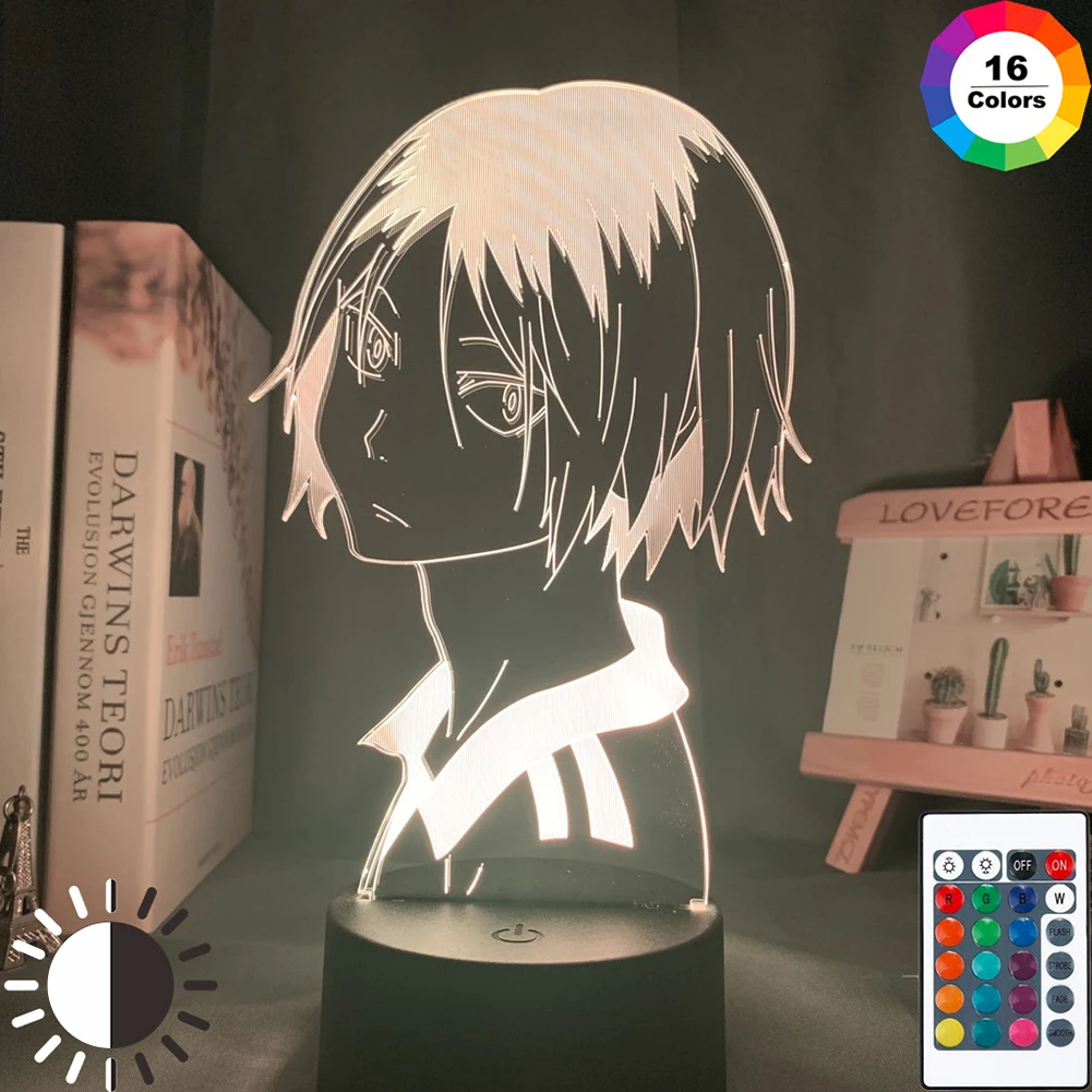 

LED Illusion Light 3D Acrylic Led Night Light Anime Character Shape Lamp with Remote Control Children's Bedroom Decor Table Lamp