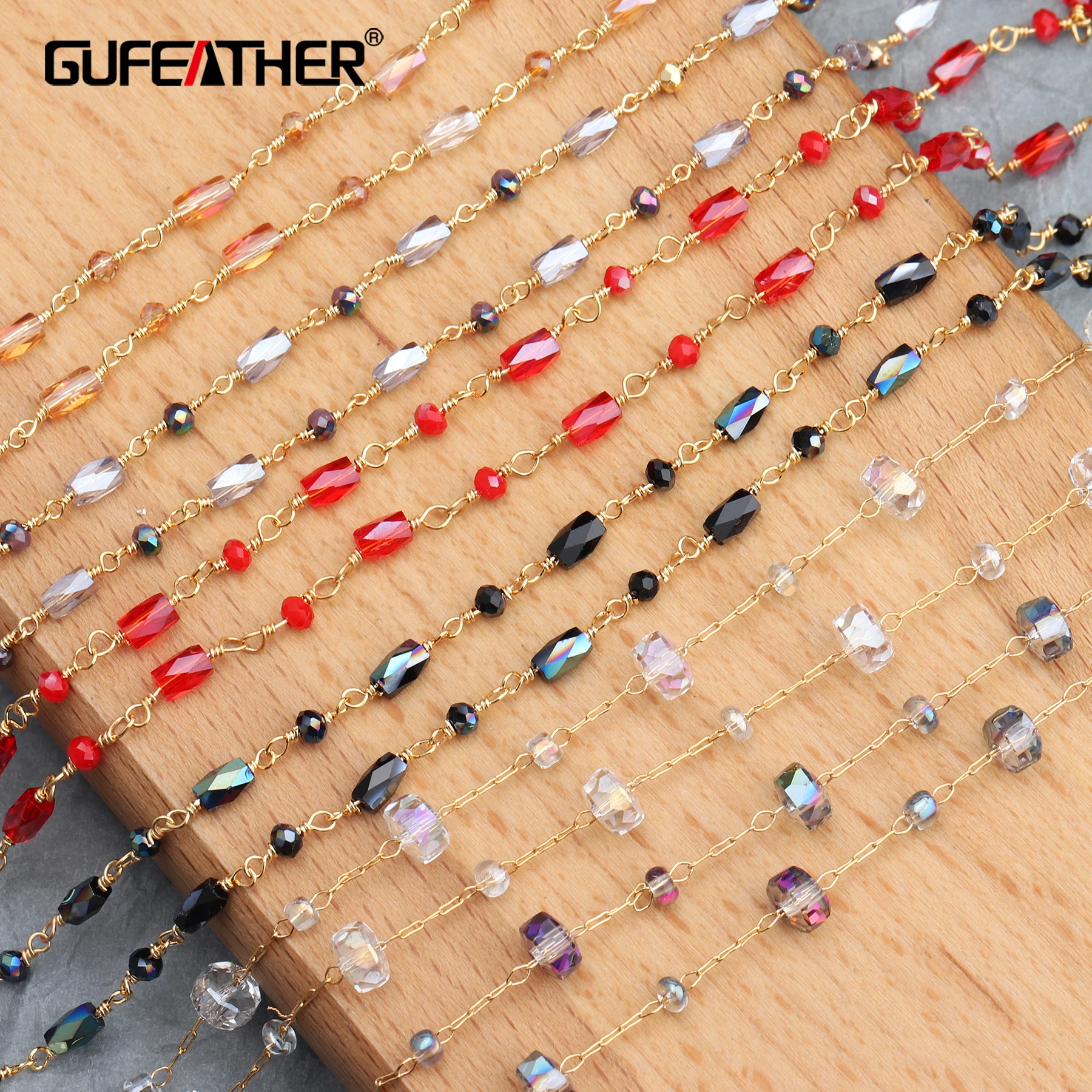 GUFEATHER C60 ювелирные аксессуары 18k позолоченные 0 3 микрон diy бисер цепи изделия