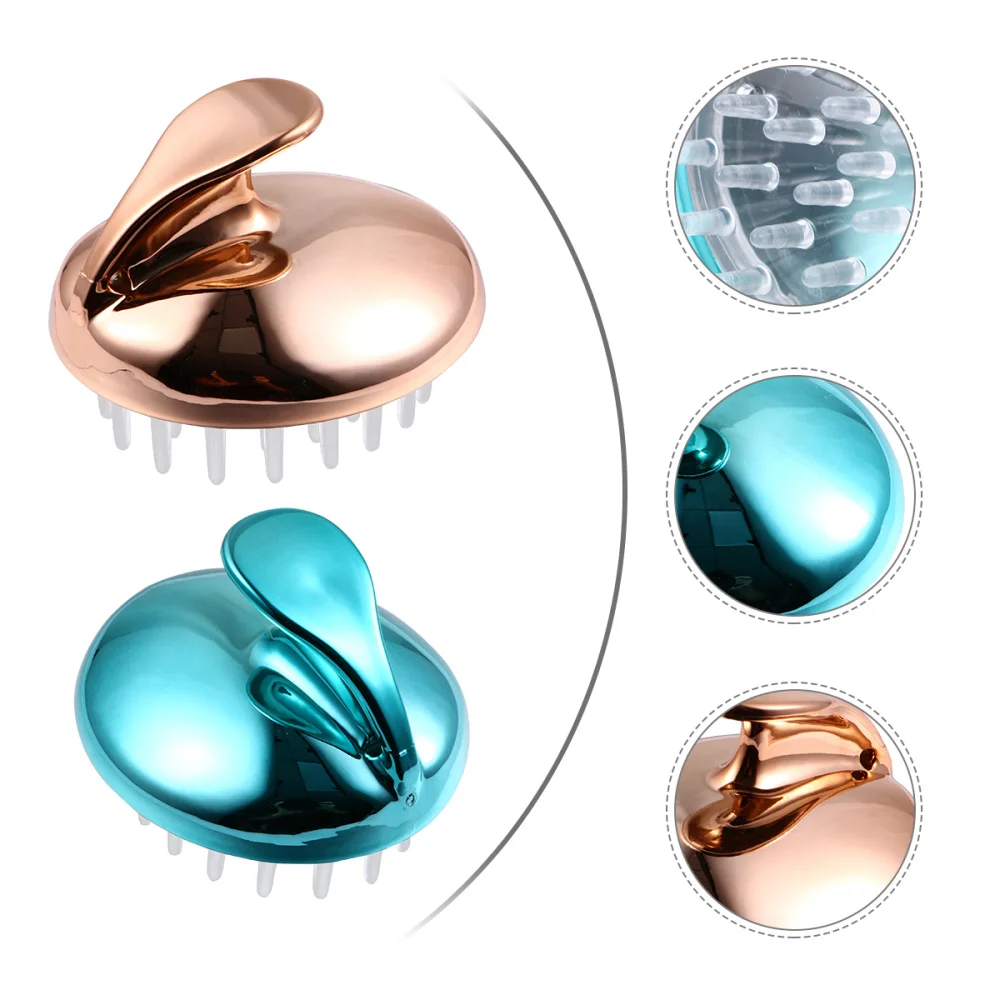 

2Pcs Hair Scalp Massager Shower Bathing Shampoo Brush Head Massager