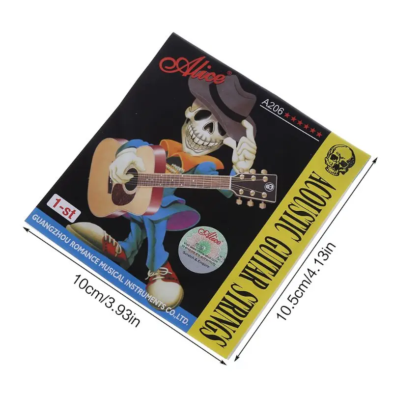 

Stainless Steel Alice Acoustic Guitar String 1st E String 0.28mm
