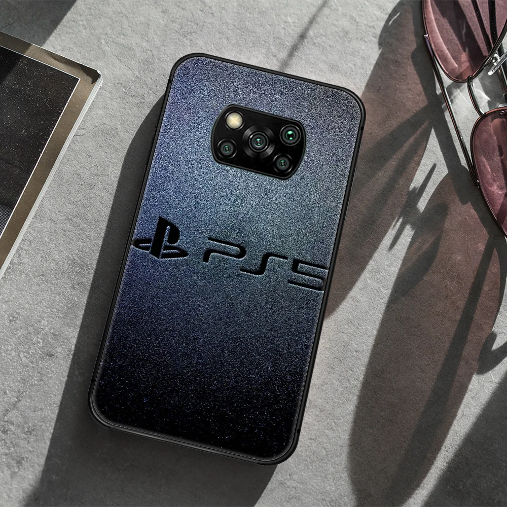 

PlayStation 5 ps Phone case Cover Hull For Xiaomi Mi A2 A3 8 9 9T Note 10 Se Lite Pro black Cell Luxury Waterproof Soft Prime