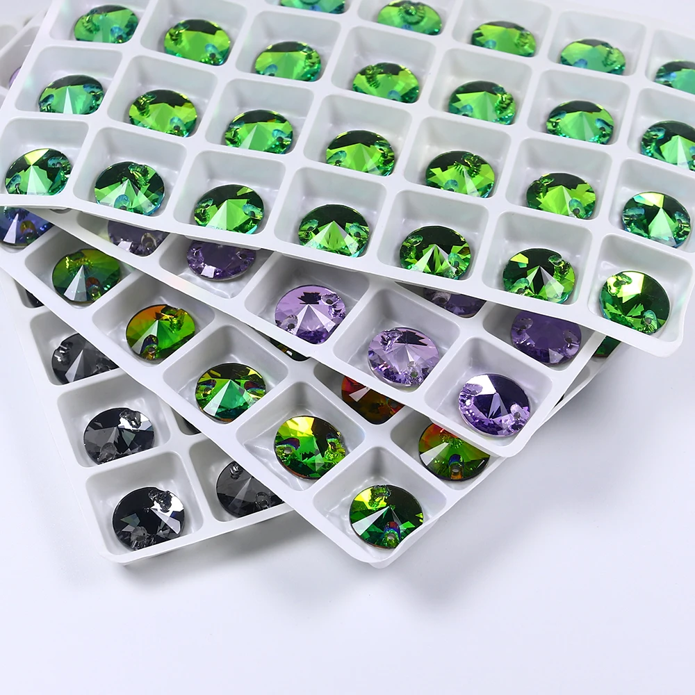 Rivoli пришить стразы с украшением в виде кристаллов аксессуары для шитья плоской