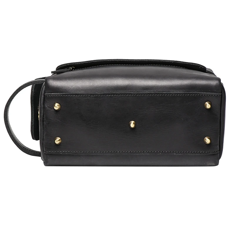 Винтажная кожаная женская и мужская косметичка дорожная | Багаж сумки