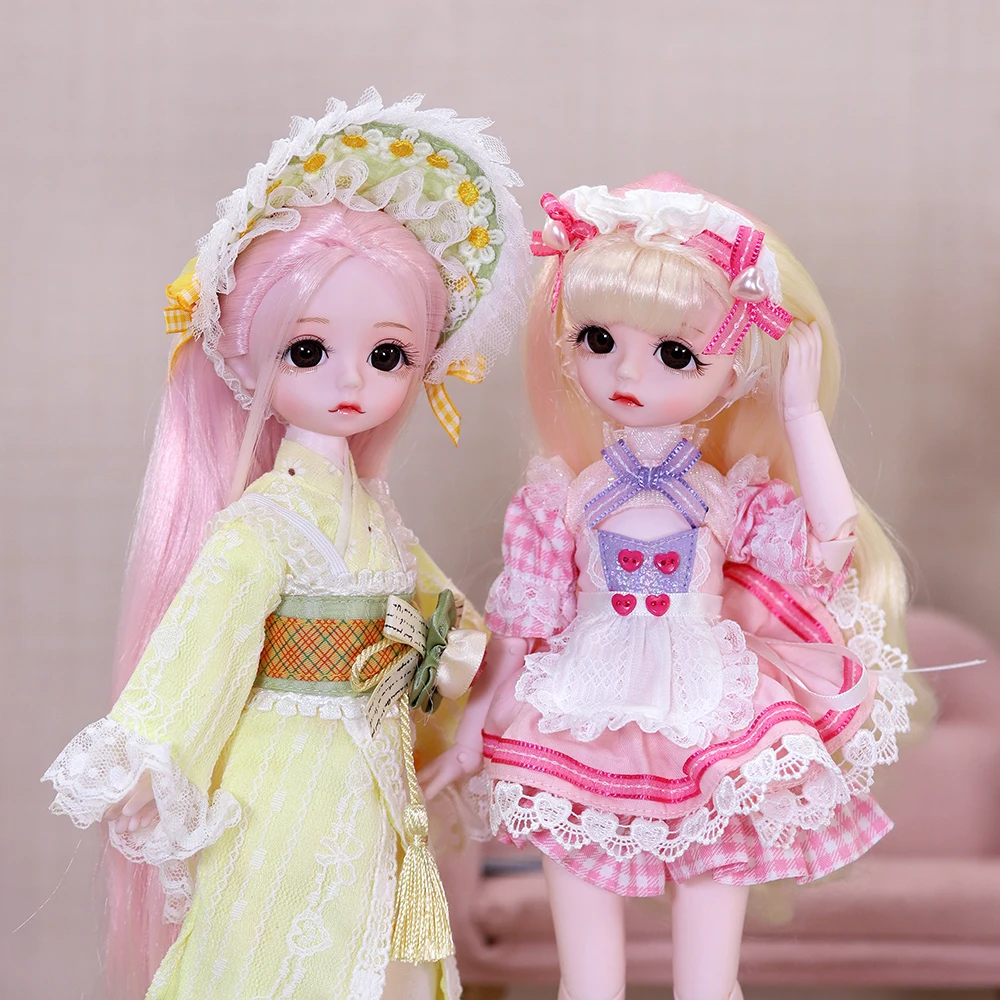 Dream Fairy 1/6 BJD Jointed Body 11 Inch Ball Jointed Doll Full Set Including Clothes And Shoes Kawaii Toy Dolls for Girls